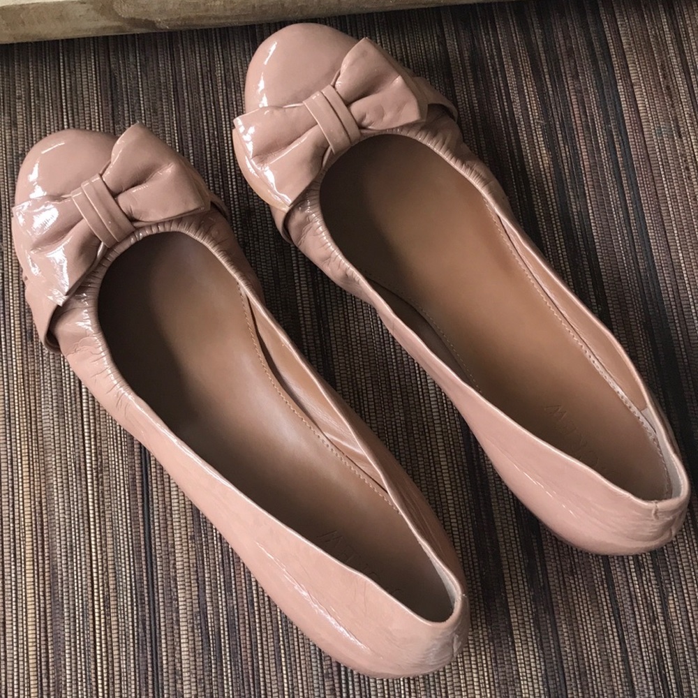 J. Crew leather patent flats size 10